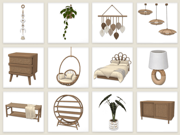 Галерея мода Набор для спальни Boho Bedroom #1